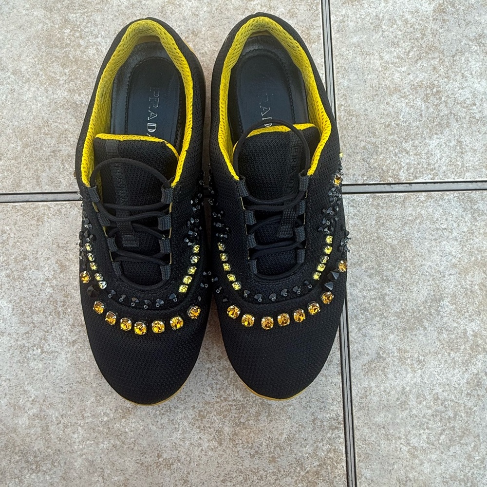 PRADA Americas Cup CRYSTAL Sneakers - Picture 5 of 16